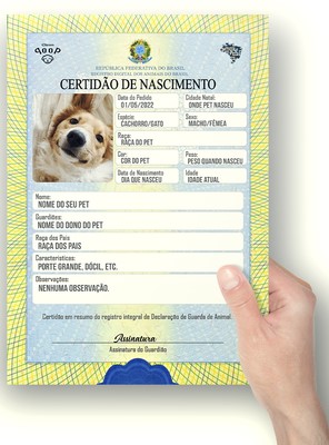 Registre seu PET